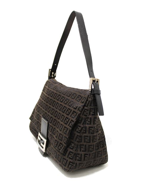 fendi zucca handbag brown|authentic fendi zucca handbags.